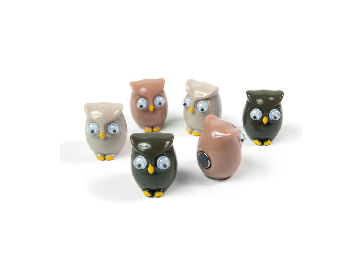TRENDFORM Aimants OWL FW3542 set de 6 assorti (7640161862616)