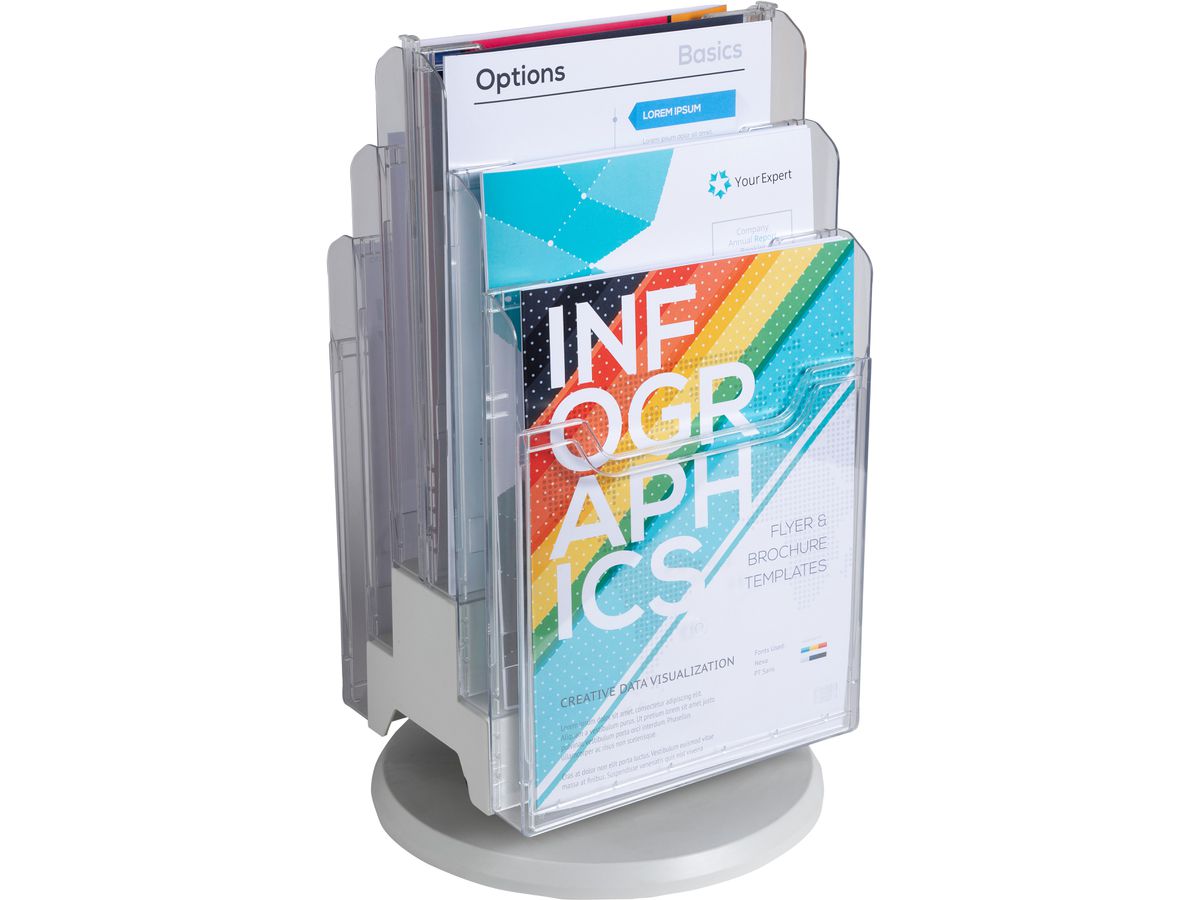 EXACOMPTA Tisch-Drehständer A4 60558D transparent (9002493103115)