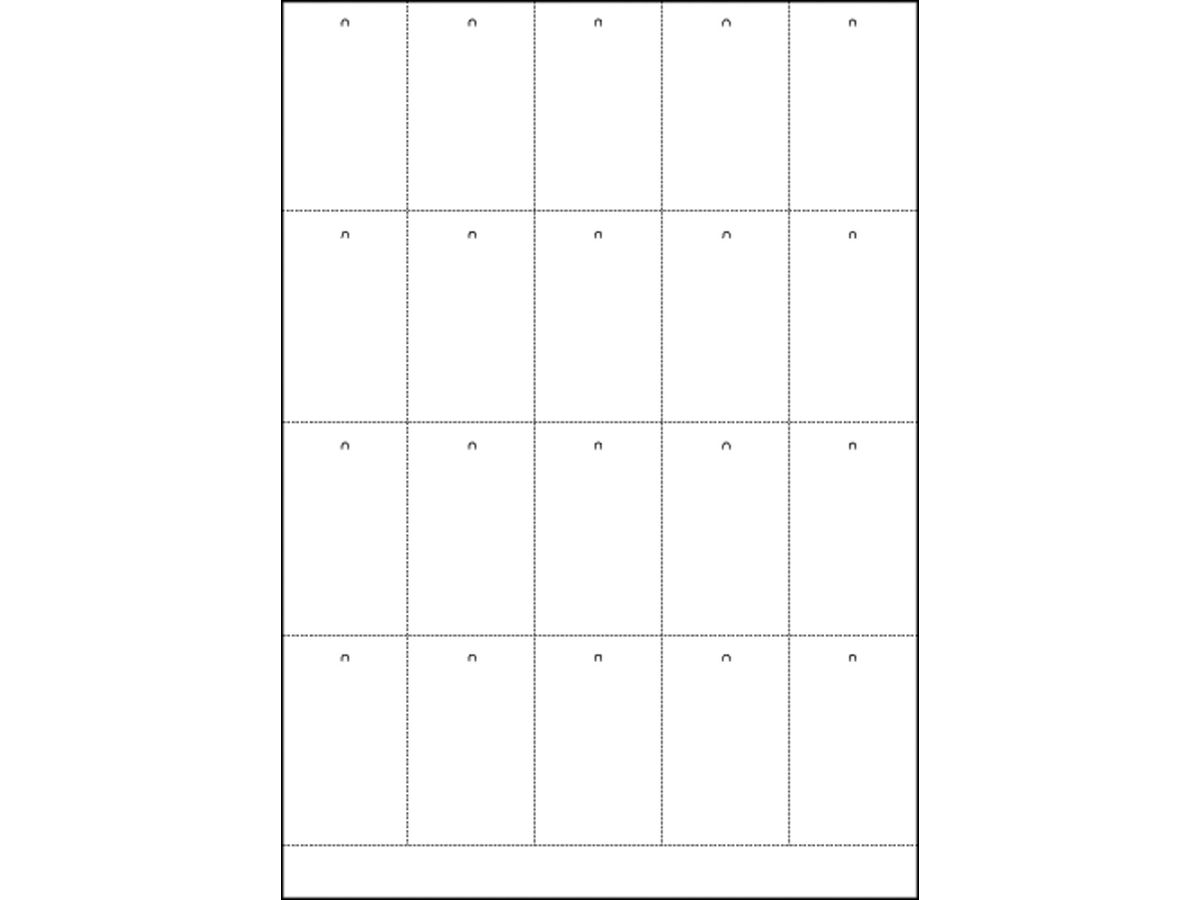 HERMA Etichette pendenti 41x70mm 6871 bianco 2000 pezzi (4008705068710)