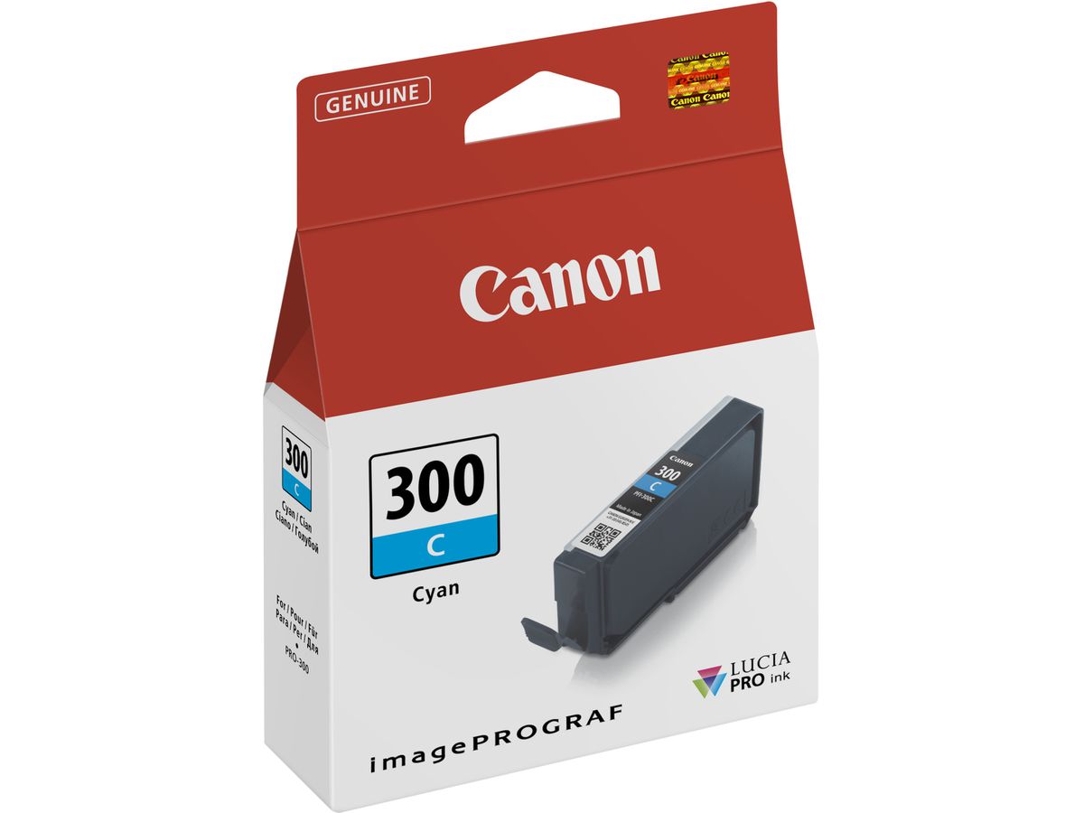 CANON Cartouche d'encre cyan PFI-300C iPF PRO-300 14.4ml (4549292158847)