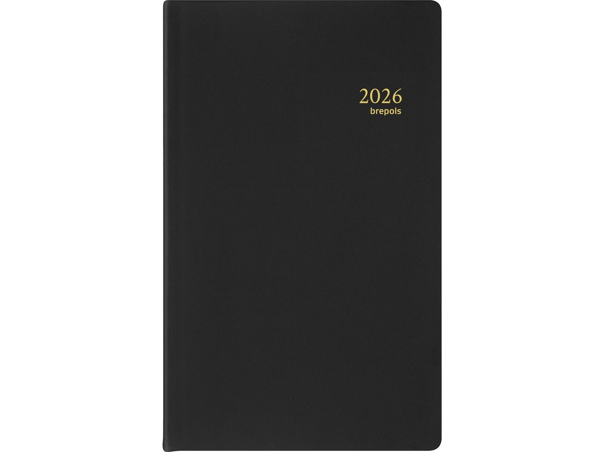 BREPOLS Agenda Breform Seta 2026 0.516.2120 1J/1P noir 10x16.5cm (5412303005708)