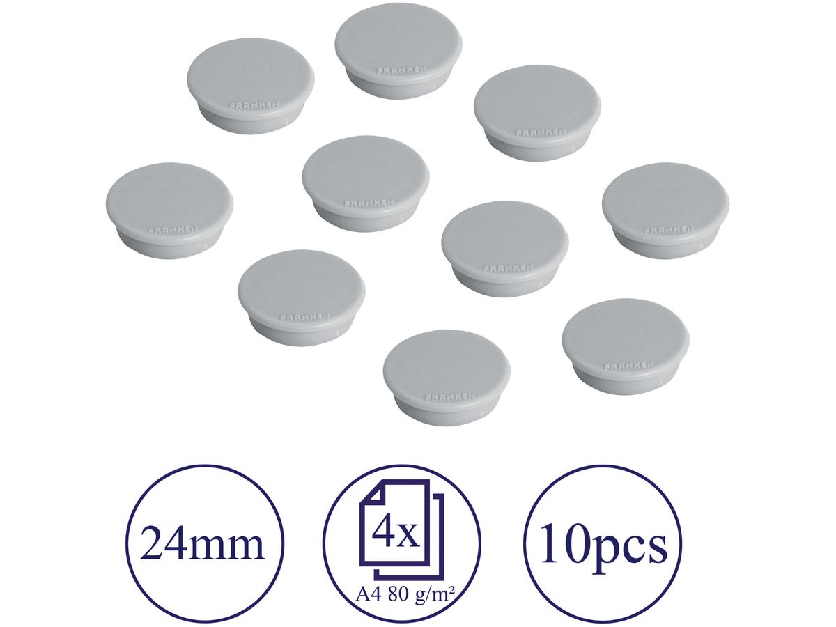 FRANKEN Calamite 24mm HM20 12 grigio 10 pezzi (4016946051910)