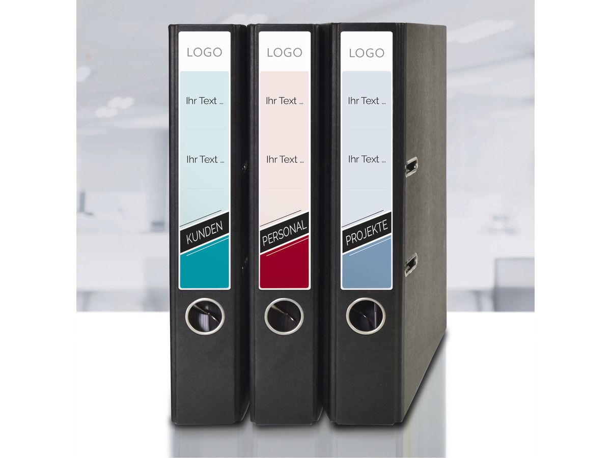 AVERY ZWECKFORM Ordner-Etiketten 38x192mm L4760-25 weiss 210 Stück/25 + 5 Blatt (4004182047606)