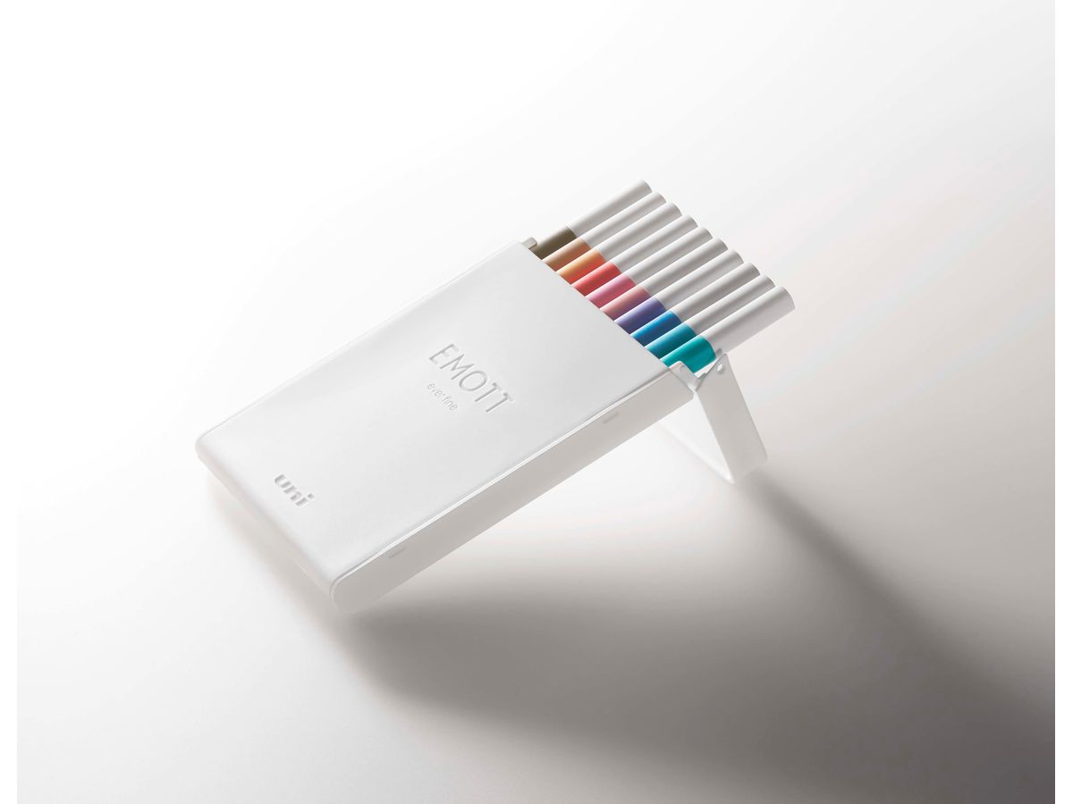 UNI-BALL Fineliner Emott 0.4mm PEM-SY_10C_NO.2 soft pastel 10 Stück (4902778248379)