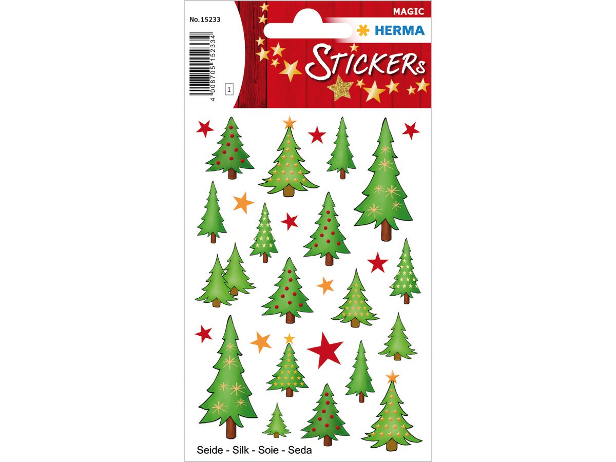 HERMA Sticker abete 15233 27 pezzi /1 fogli (4008705152334)