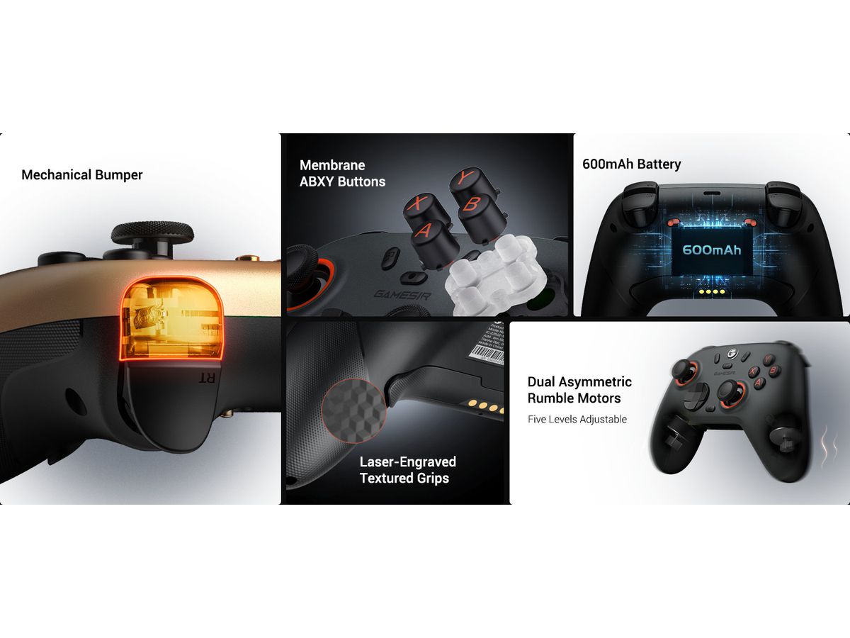 GAMESIR Nova2 Lite Controller GST4N2001B-1 Wireless , Multiplatform (6936685222540)