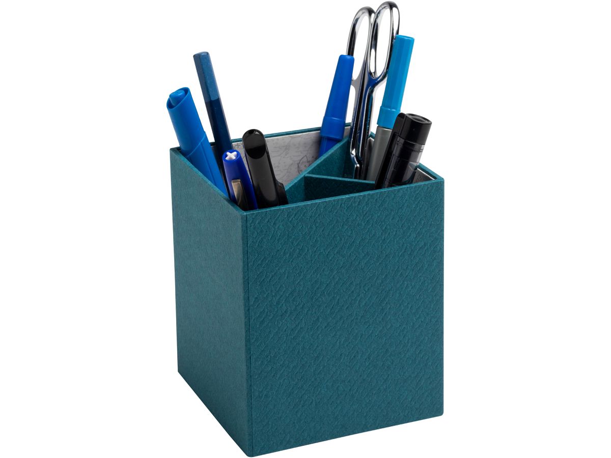 EXACOMPTA Portapenne OfficeByMe 67603E 3 scompartimenti, blu (3130630676034)