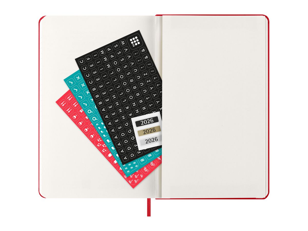 MOLESKINE Agenda Classic Large 2026 DHF212DC3Y26 1J/1P r. écarlate HC 13x21cm (8056999274559)