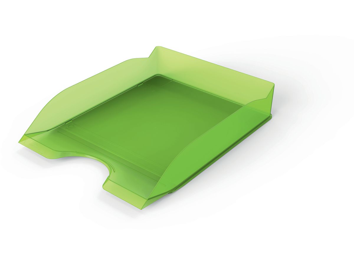 DURABLE Cestino portadocumenti A4 1701674017 verde-trasparente (4005546741956)