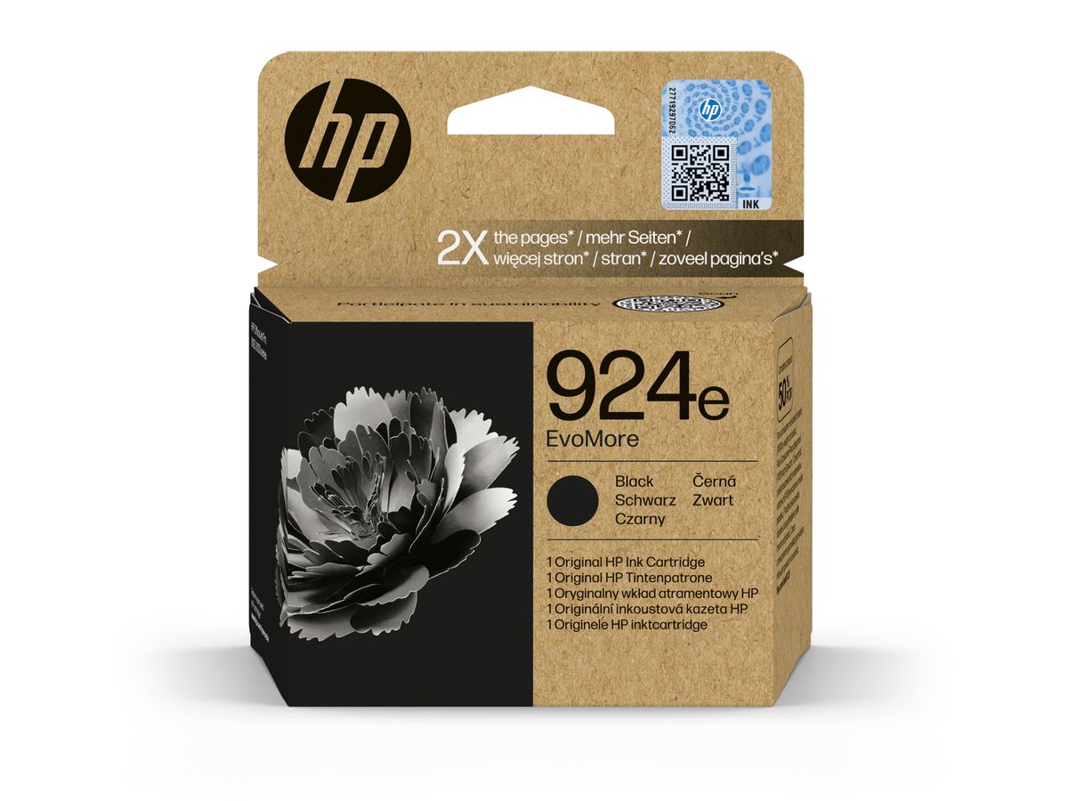 HP Tintenpatrone 924e schwarz 4K0V0NE OJ Pro 8120/8130 1000 S. (0196786147524)
