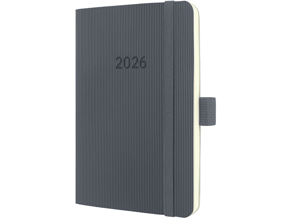 CONCEPTUM Calendrier semainier 2026 C2637 1S/2P gris foncé 9.3x14cm (4004360772214)