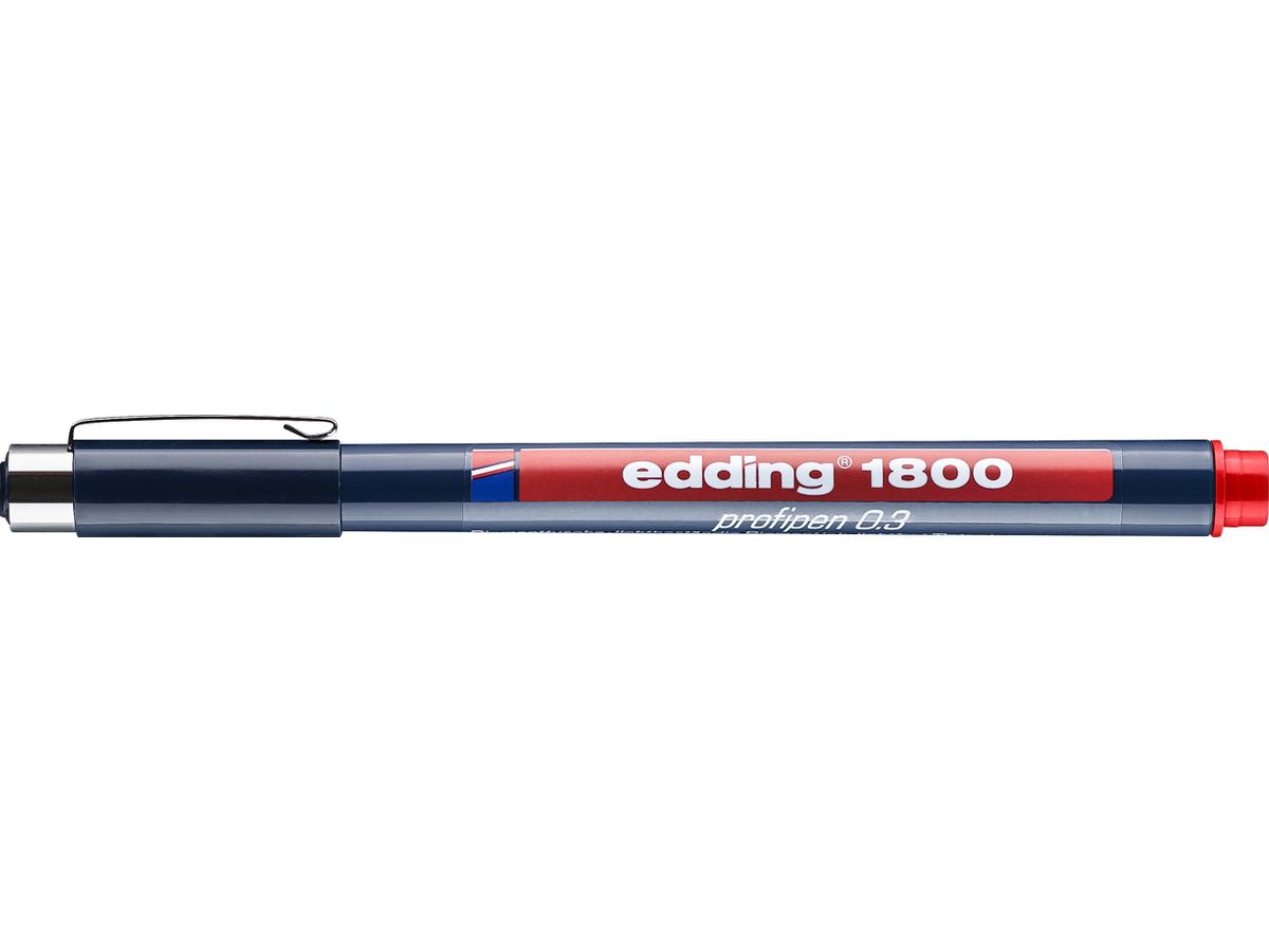 EDDING Profipen 1800 0.35mm 1800-2-03 rosso (4004764044115)