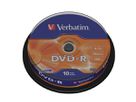 VERBATIM DVD-R Spindle 4.7GB 43523 1-16x 10 Pcs (0023942435235)
