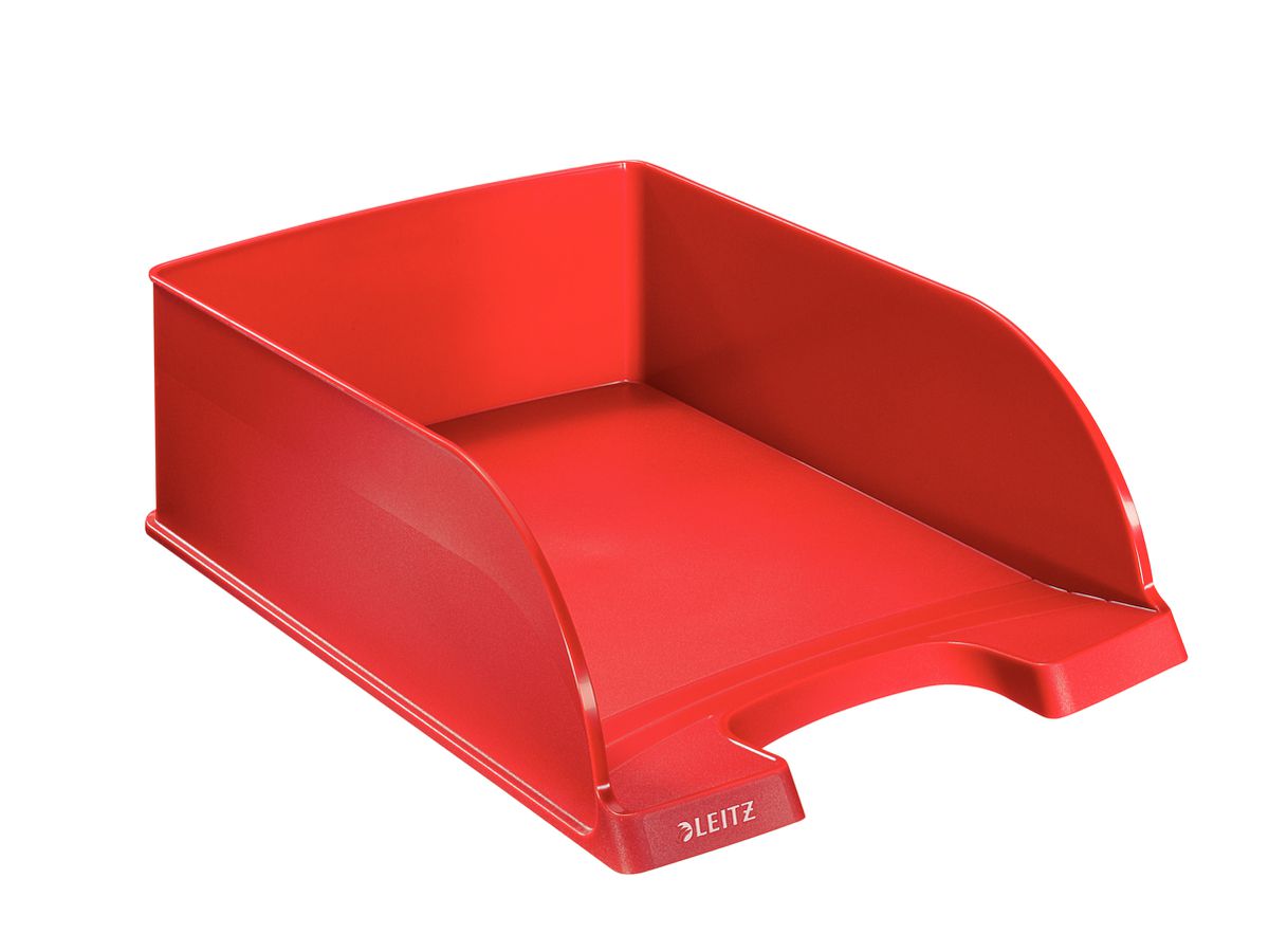 LEITZ Corbeille courrier Jumbo+ A4 52330025 rouge (4002432370887)