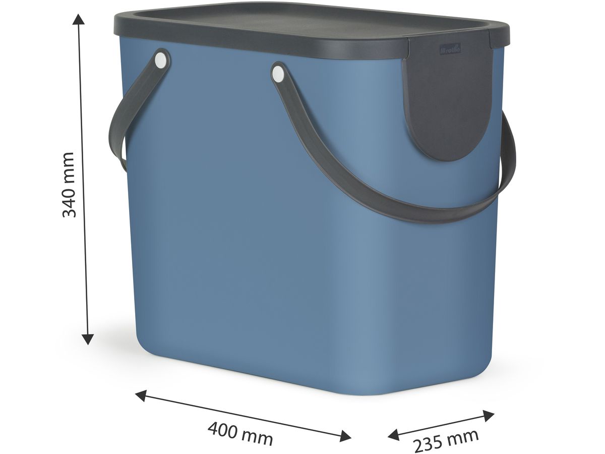 ROTHO Recyclingbox Albula 25lt 1024906161 Horizon blue 180x332x180mm (7610859202468)