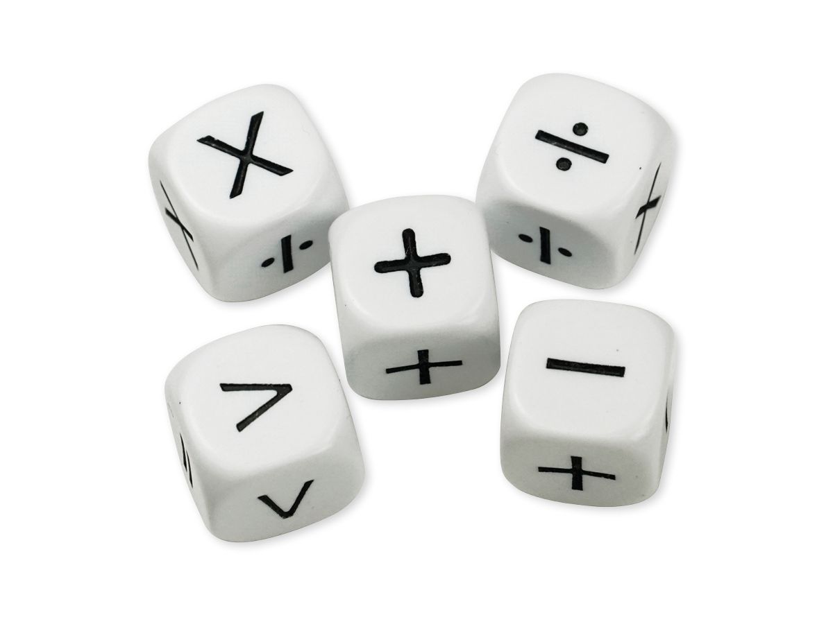 TIMETEX Jeu de dés Sigles Mathémat. 93555 16mm 5 pcs. (4055218935558)