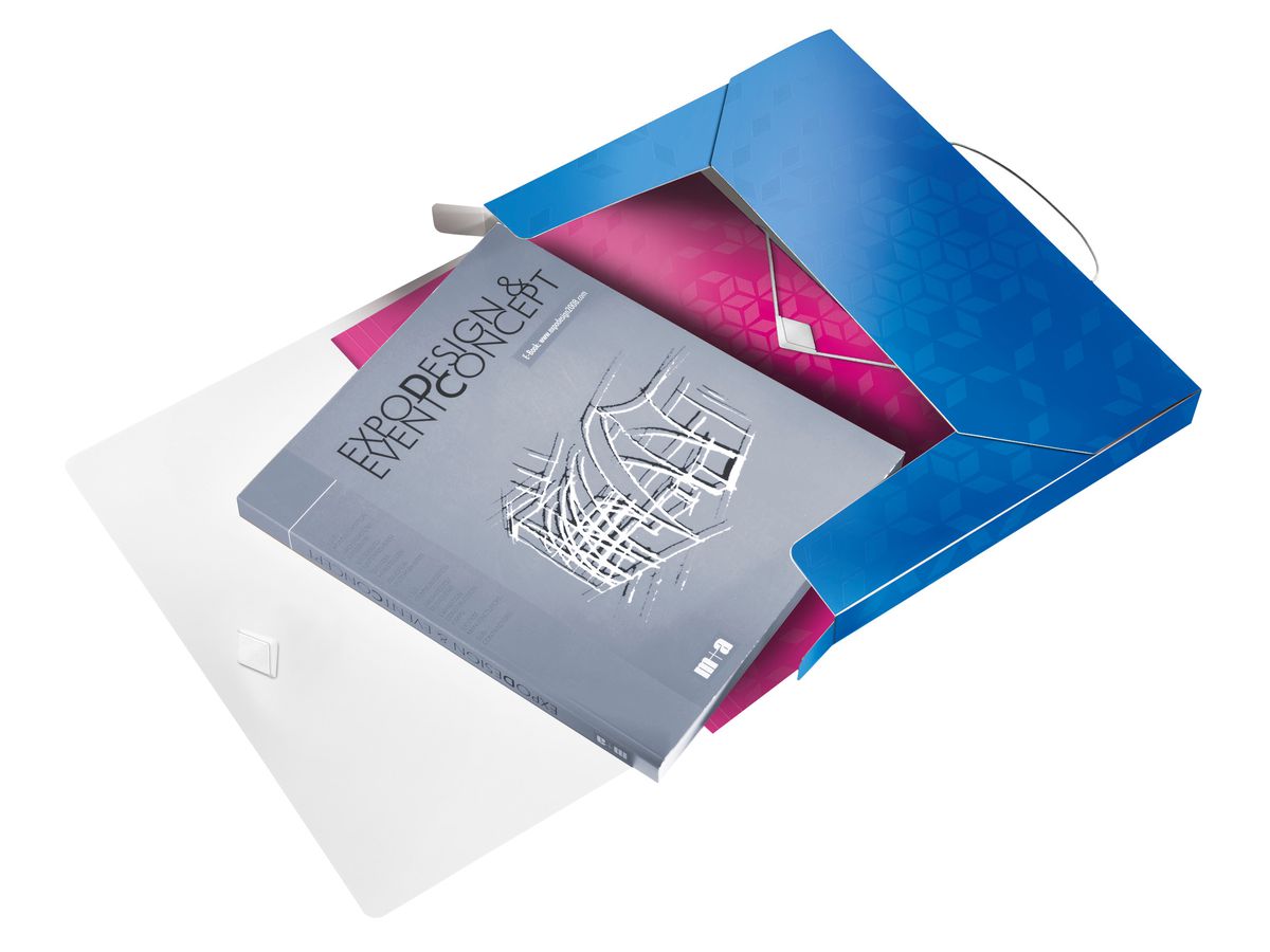 LEITZ Scatola archivio WOW PP 46290036 blu 250x330x37mm (4002432105939)