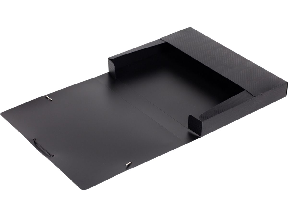 OXFORD Gummibandmappe Urban 24x32cm 400104953 schwarz, Füllhöhe 2.5cm (3045050380310)