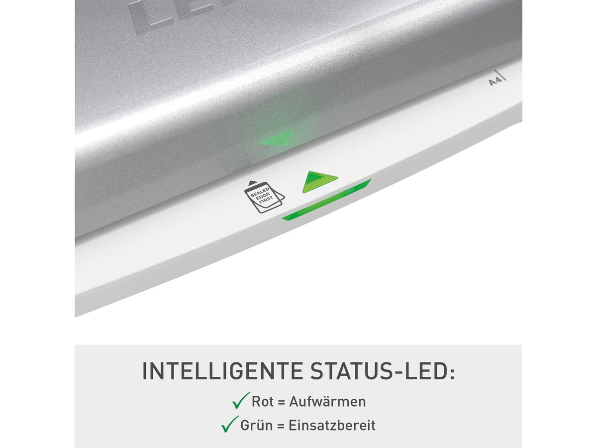 LEITZ Plastificatr. iLAM Home Office 73680089 grigio A4 (4002432112968)
