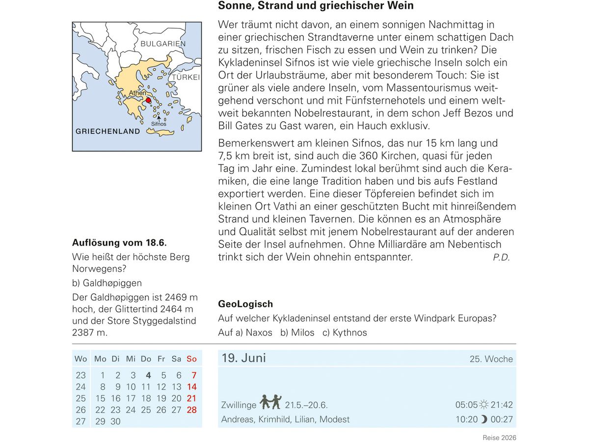 HARENBERG Abreisskalender 2026 2105000+26 Reise DE 15.4x16.5cm (9783840035548)
