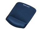FELLOWES Mausmatte Plushtouch 9287302 blau, mit Handgelenkauflage (0043859718931)