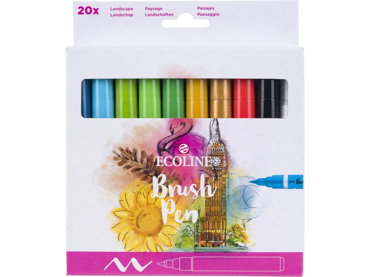 TALENS Ecoline Brush Pen Set 11509024 ass. 20 Stück (8712079519032)