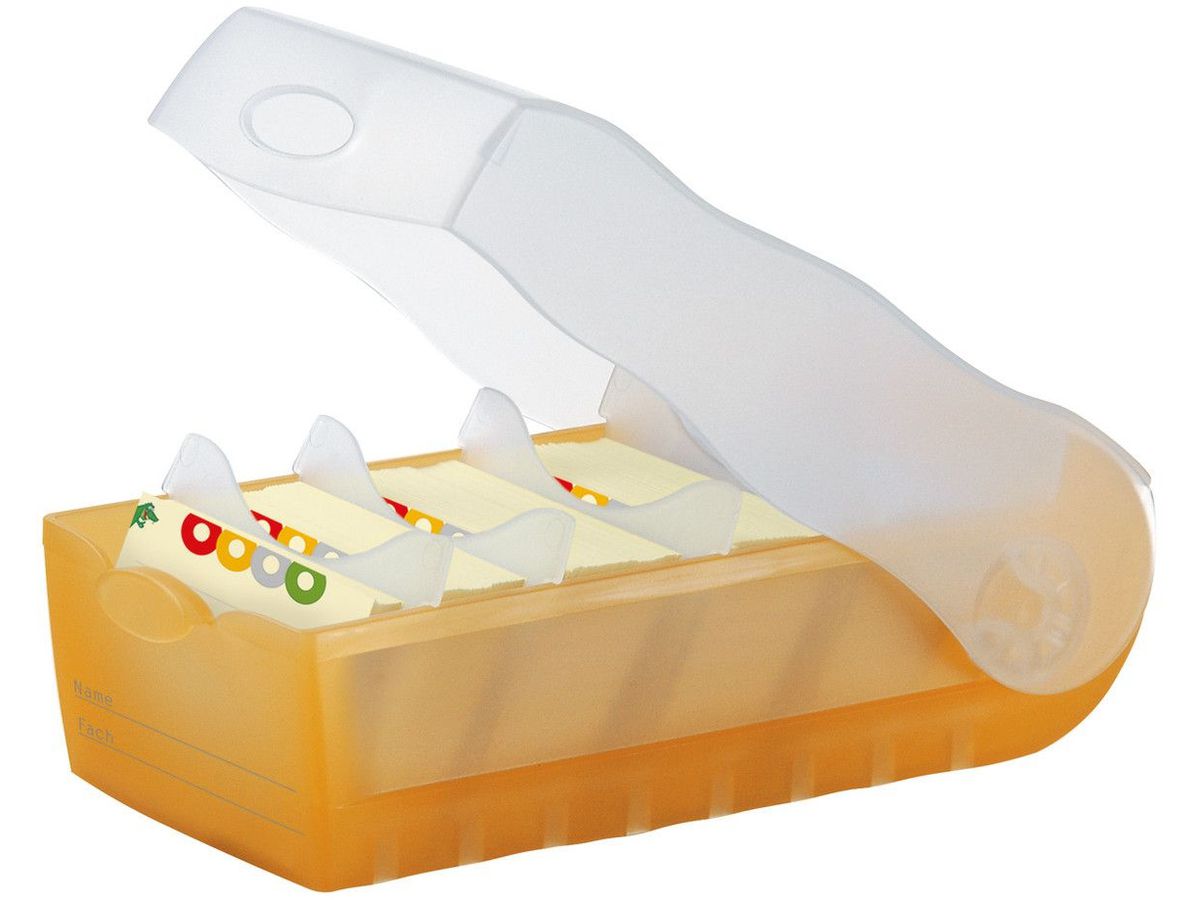 HAN Boîte fichier Croco A8 5.20 orange 9.7x6.7x19.1cm (4012473998018)