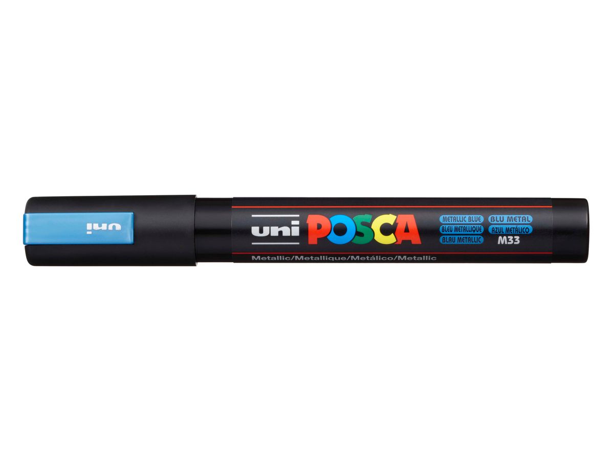POSCA Marker 1.8-2.5mm PC5MMET.BLUE MET, bleu (4902778113554)