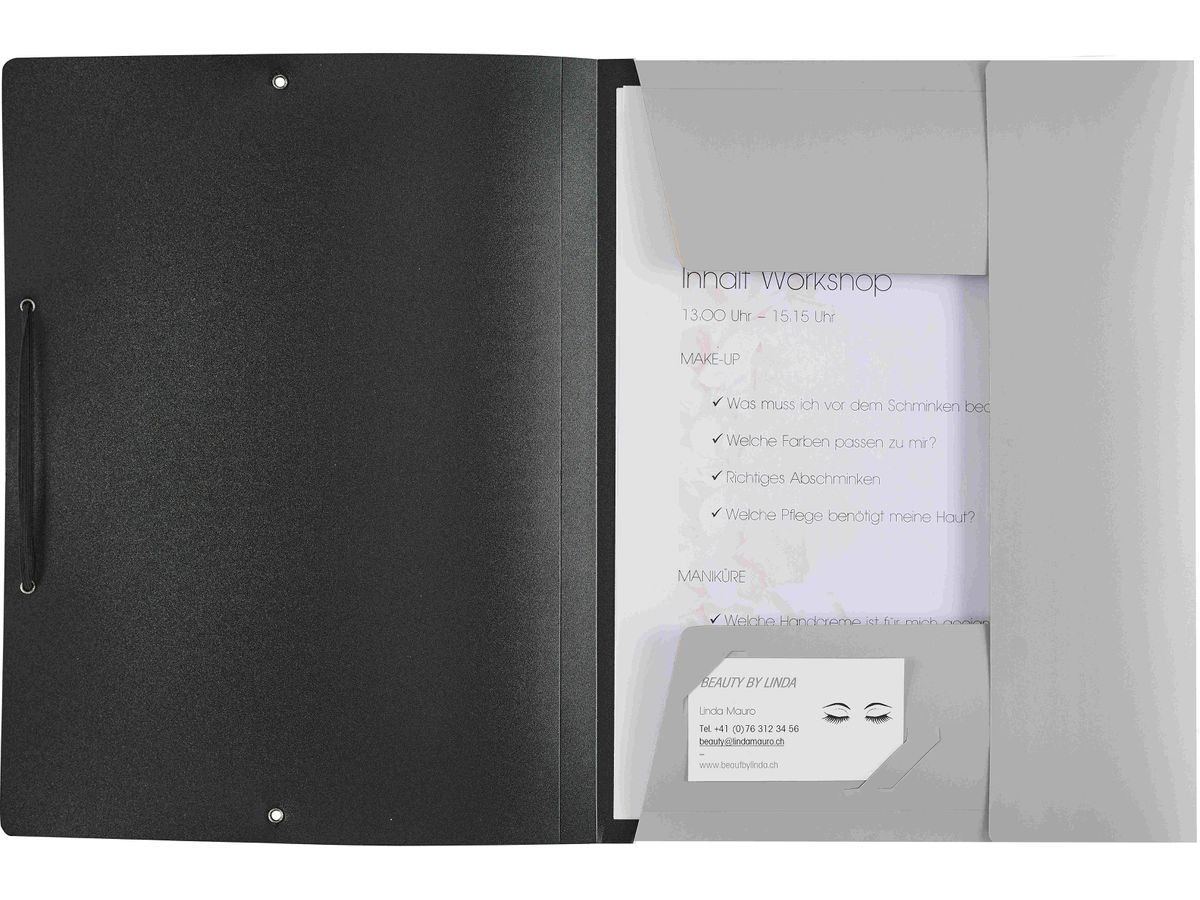 KOLMA Cartellina c.elastico Bliss A4 11.078.07 argento (7611967113660)