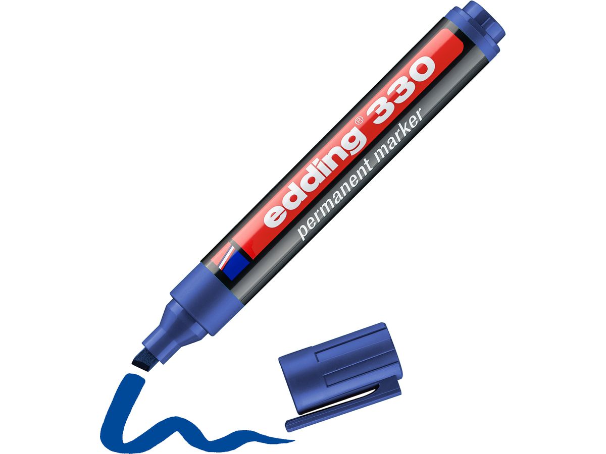 EDDING Permanent Marker 330 1-5mm 330-003 blu (4004764390816)