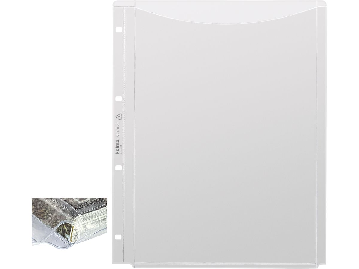 KOLMA Poches kangourou ExtraSolid A4 56.128.20 entièrement couvrant 5 pcs. (7611967560549)