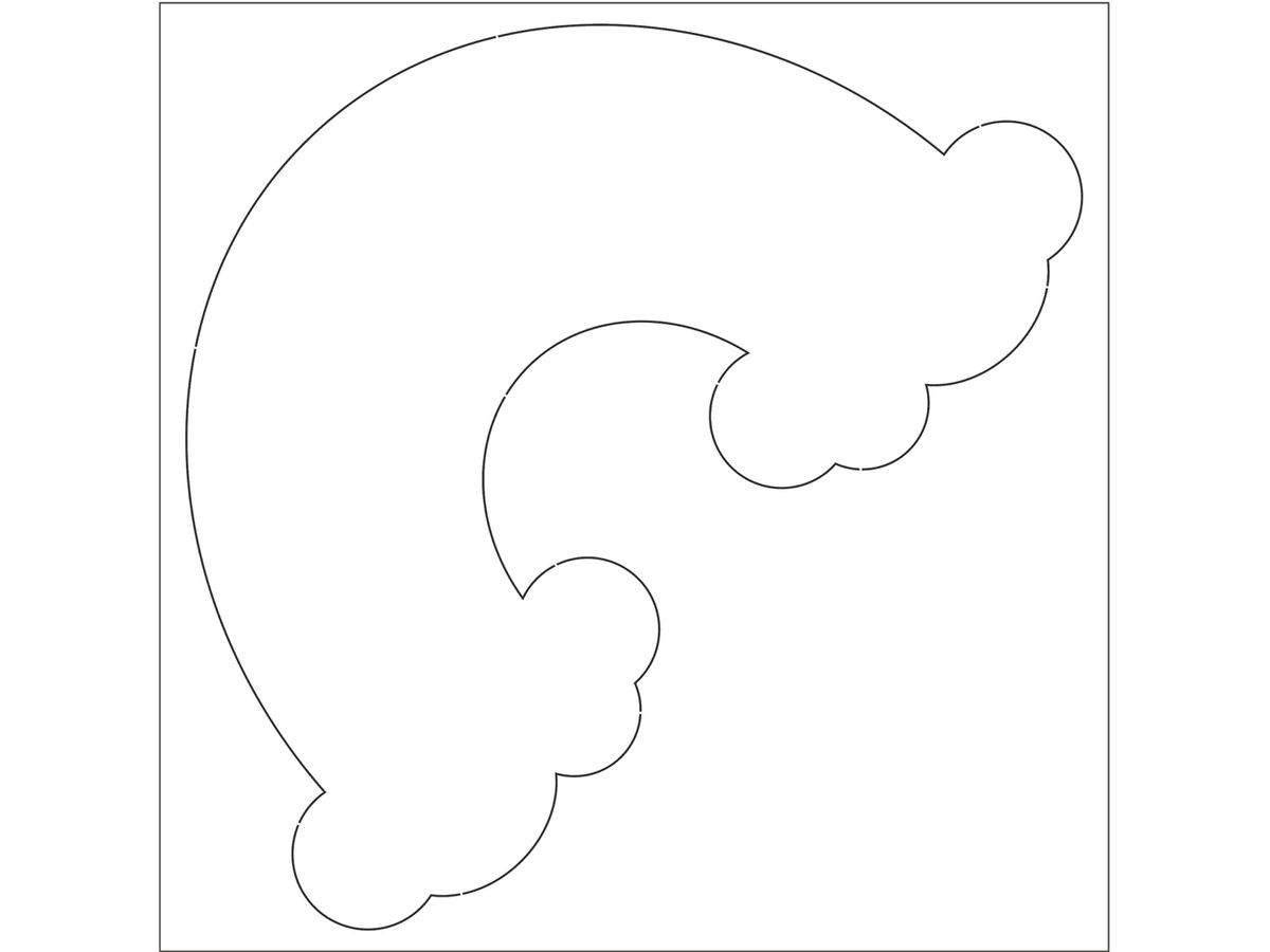 URSUS Motifs en blanc 23x23cm 17120010F Arc-en-ciel 20 feuilles (4008525257547)