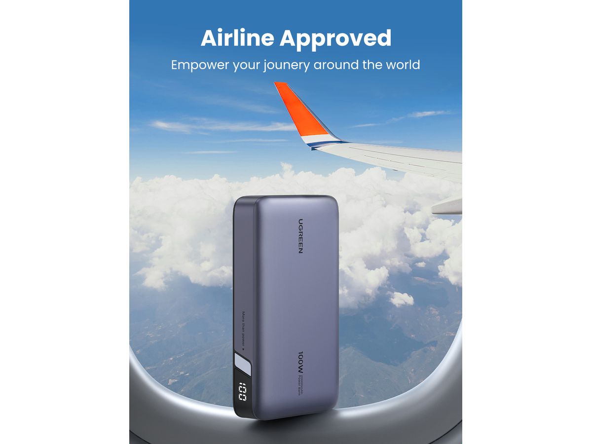 UGREEN Power Bank 20000mAh PD 100W 25188 (6941876221868)