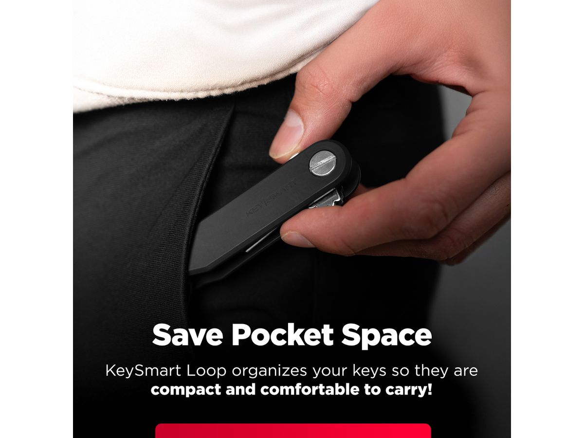 KEYSMART Loop Key Holder KS044-BLK Black (0810024056637)