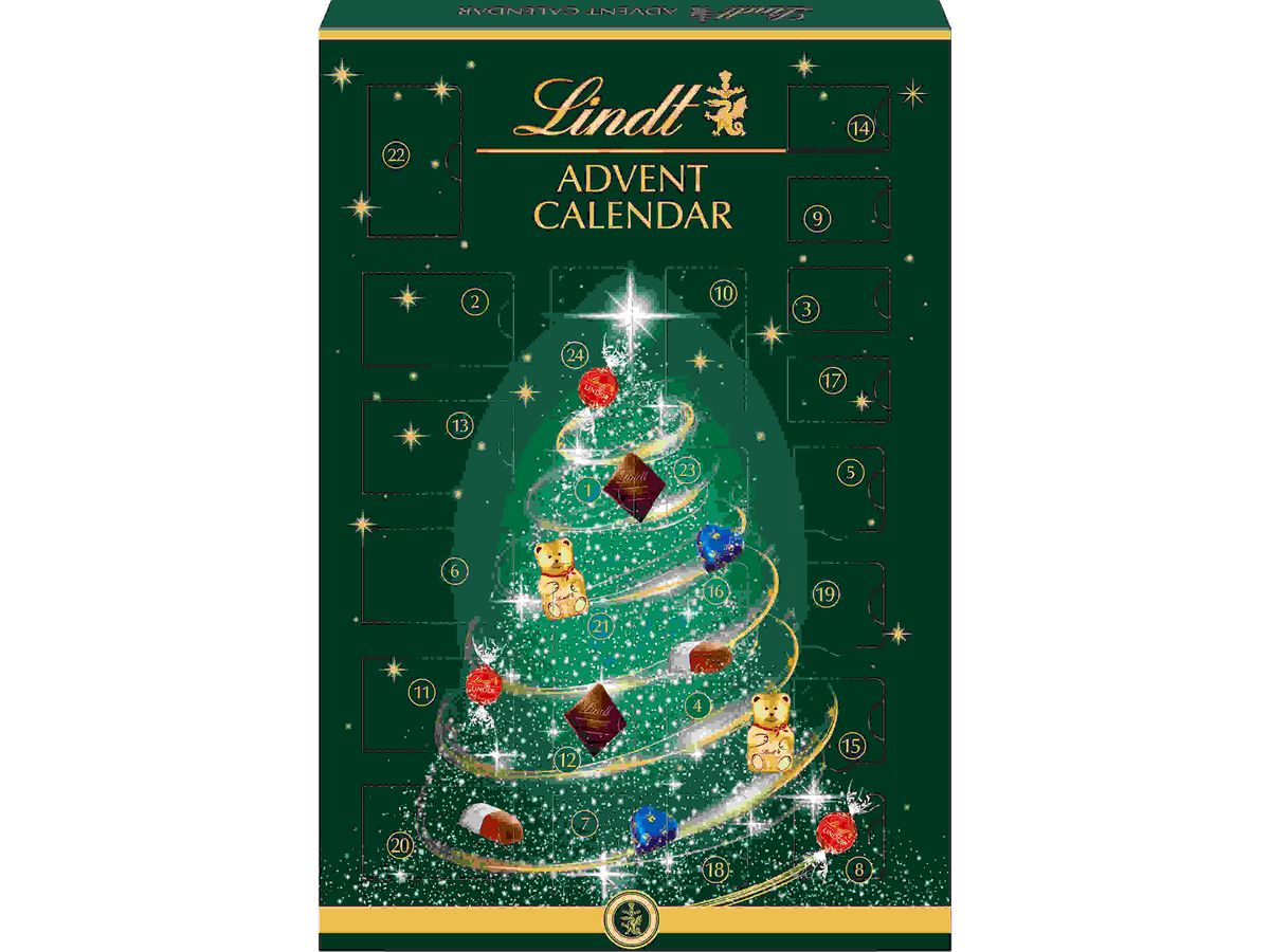 LINDT Calendario dell'Avvento 694015 Albero di Natale 221g (3046920040150)