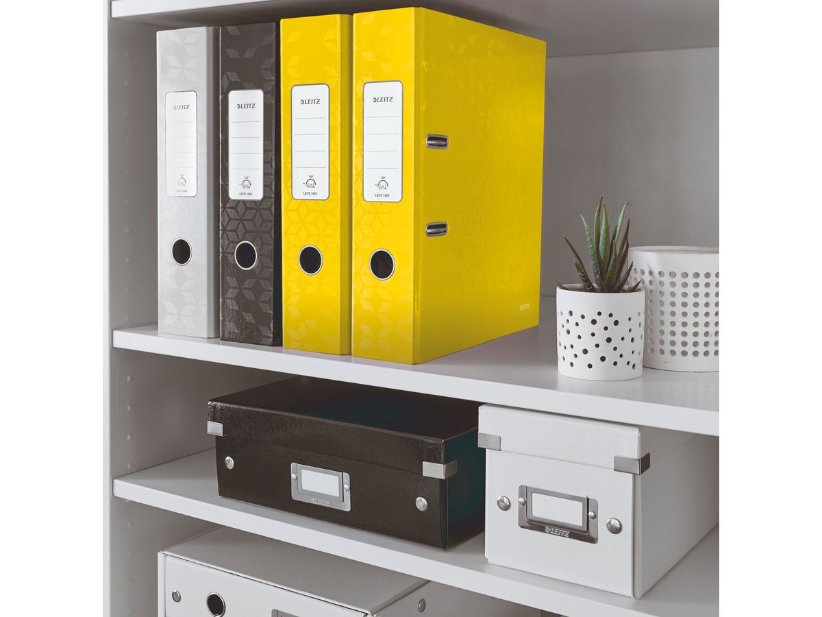LEITZ Classeur WOW 180° 8cm 1005-00-16 jaune A4 (4002432120406)