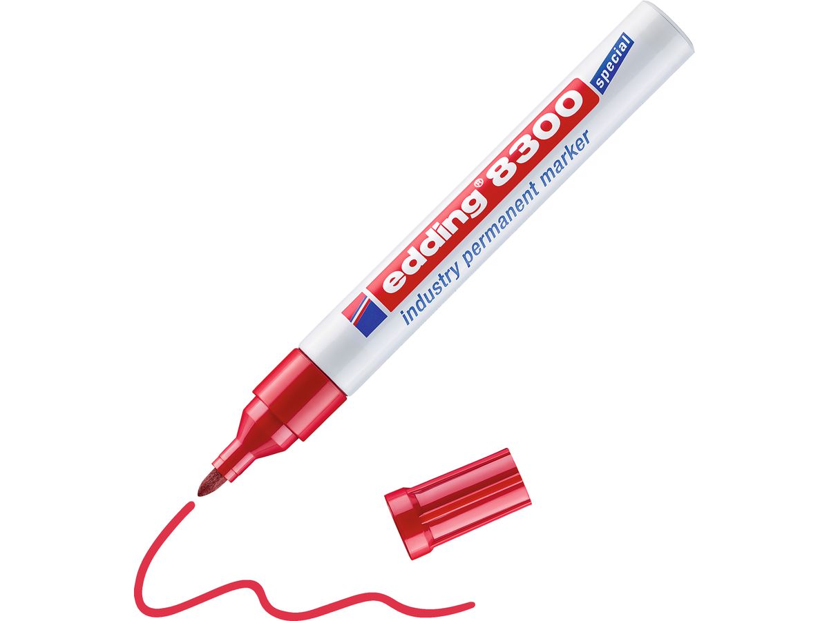 EDDING Permanent Marker 8300 1,5-3mm 8300-2 rot (4004764409143)