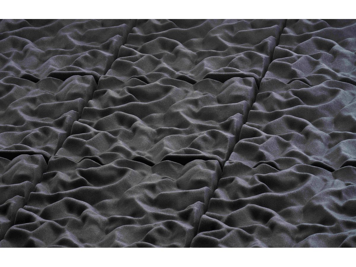 SUONO Wandelement 60x60x7.4cm 3511.U09.2682 SCULPTURE, schwarz 4 Stk. (7640439765854)