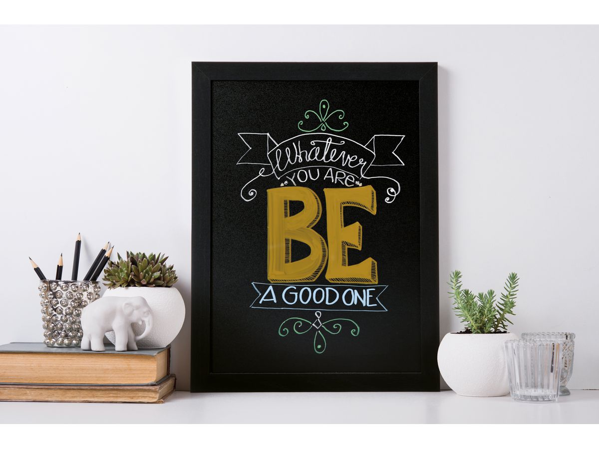 SECURIT Tableau Craie WOODY WBW-BL-30-40 noir 40x30x1cm (8718226494788)