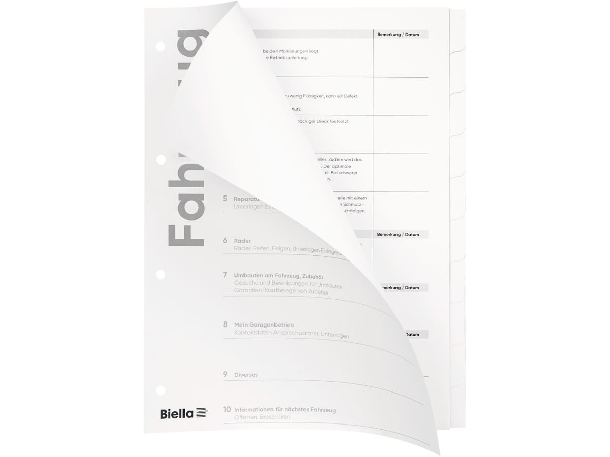 BIELLA Registre en carton Expert A4 465011290U Vehicule AL 10 pcs. (7611365466634)