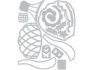 SIZZIX Stanzformen 666834 Floating Fancy 15 Stück (0630454291787)