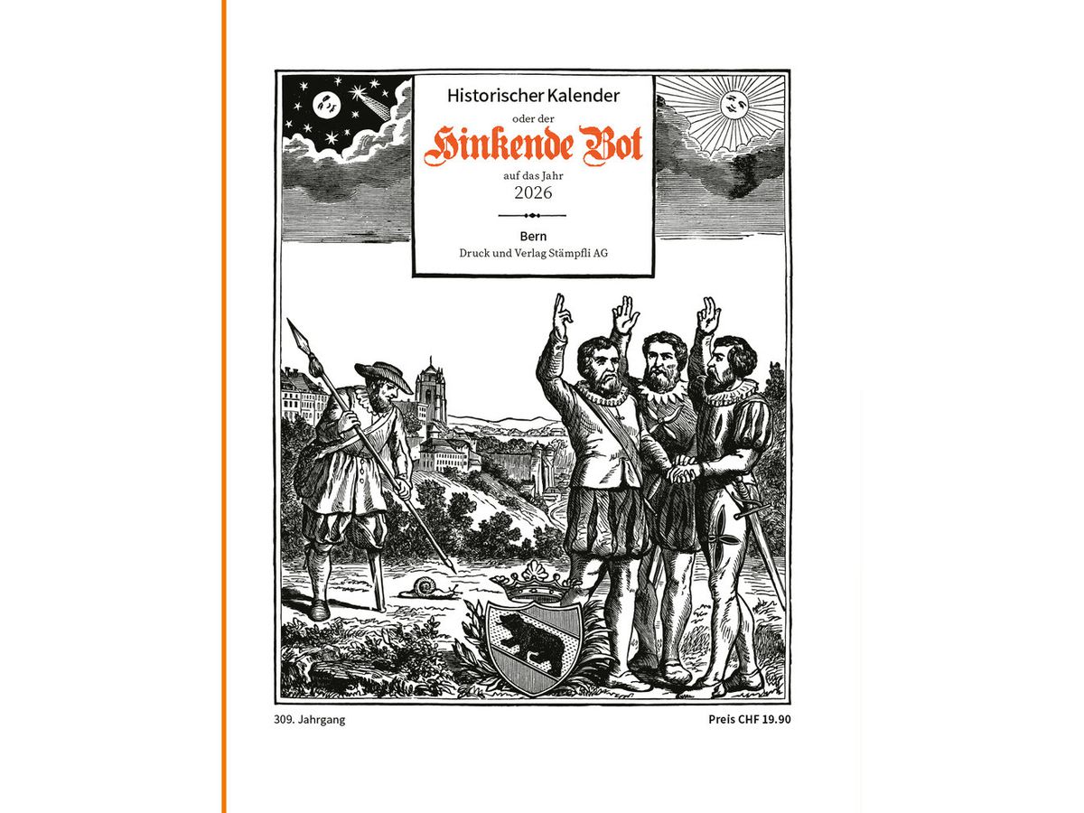 STAEMPFLI Bildkalender 2026 9783727261923 Der Hinkende Bot DE A5 (9783727261923)