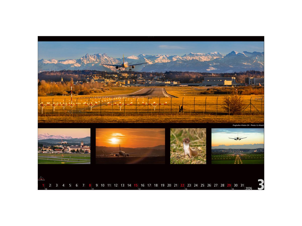 CALENDARIA Bildkalender 2026 9783036205212 Switzerland ML 48x33cm (9783036205212)