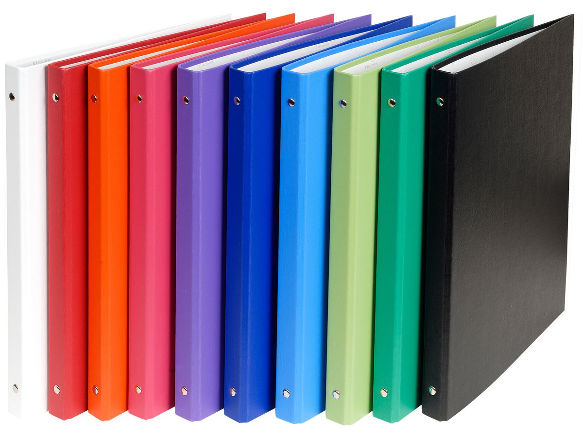 EXACOMPTA Ringbuch A4 51150E 4-Ring, farbig sortiert, 2cm (3130630511502)