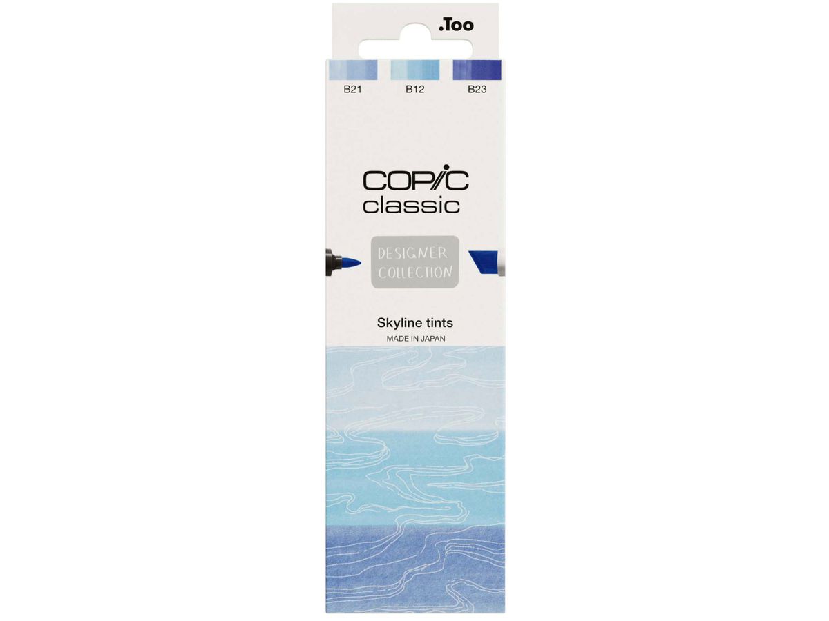 COPIC Marker Classic Designer 200750309 Skyline tints 3 pezzi (4013695268767)