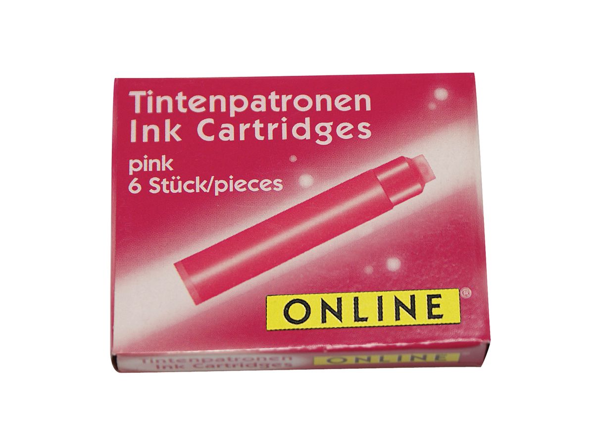 ONLINE Cart. encre Standard 17229/12 Pink 6 pcs. (4014421172259)