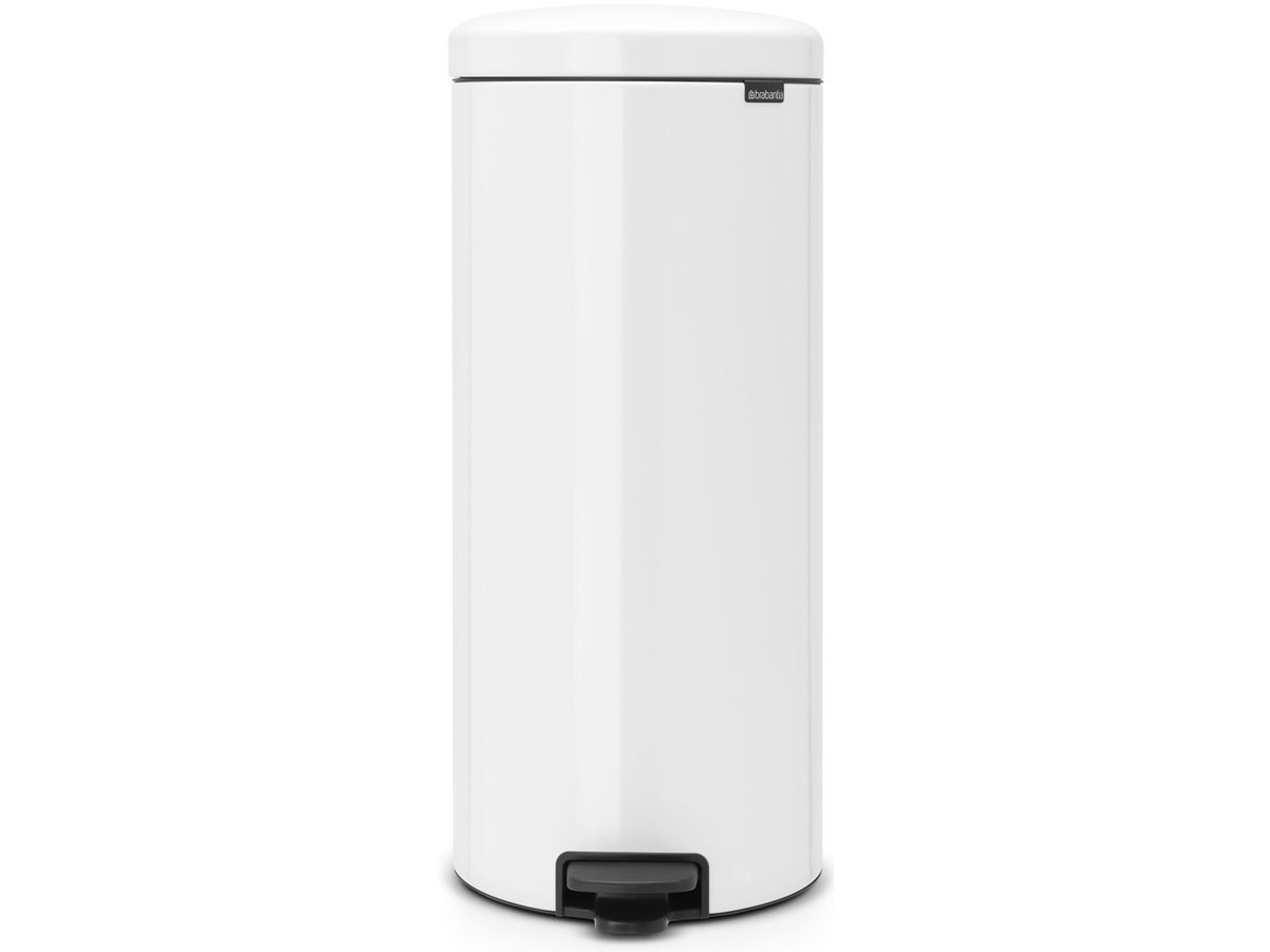 BRABANTIA Poubelle à pédale 111785 NewIcon, 30 litres, blanc (8710755111785)