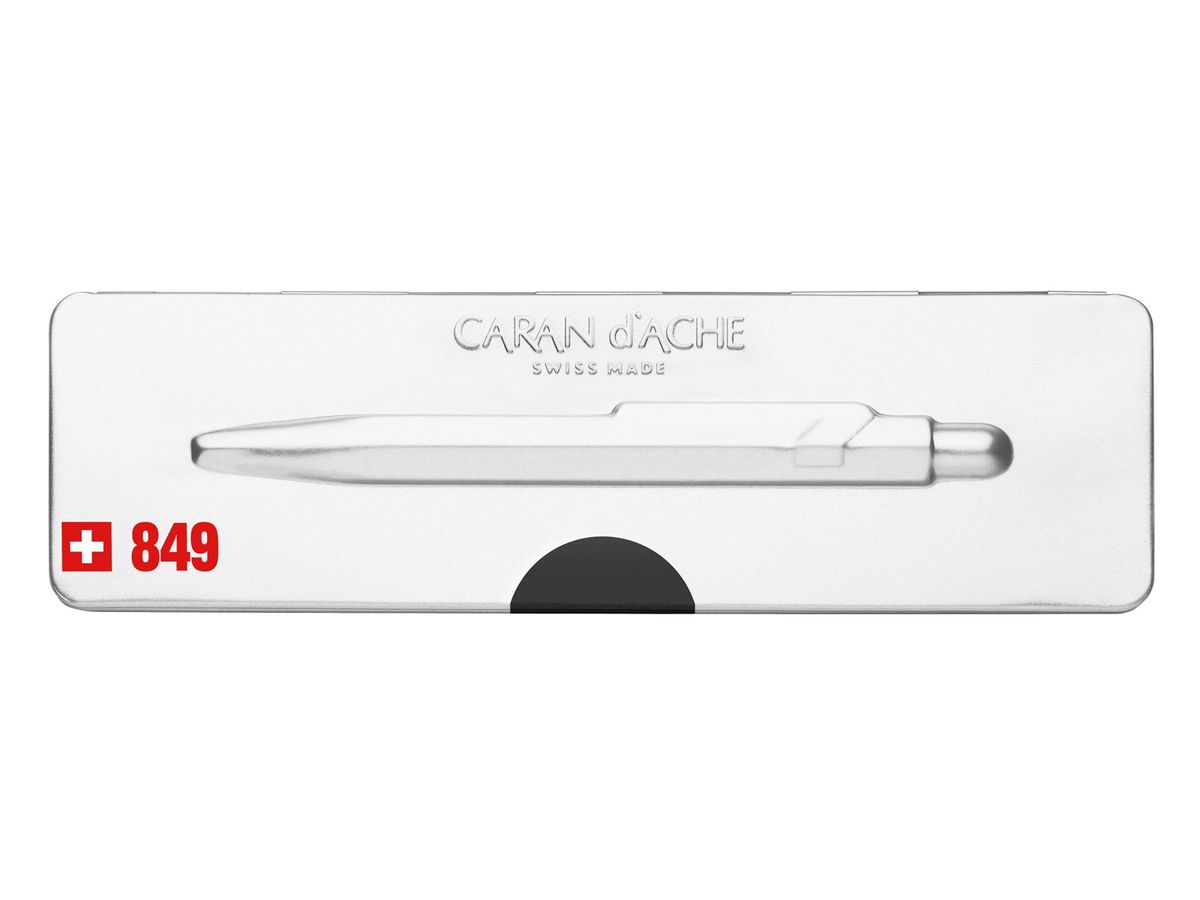 CARAN D'ACHE Stylo à bille 849 Pop Line 849.509 noir mat, avec boite métal (7630002316774)