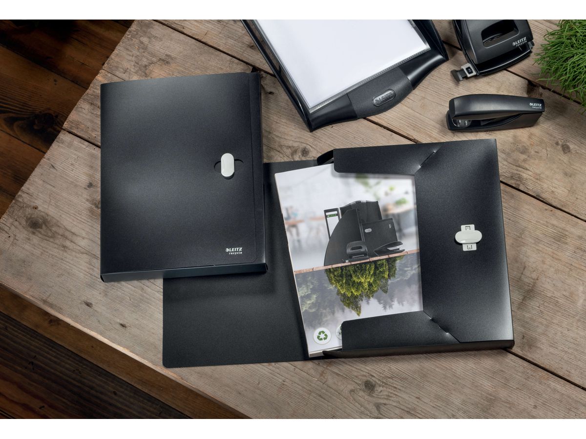LEITZ Vaschetta potadoc. Recycle A4 4623-00-95 nero (4002432127498)
