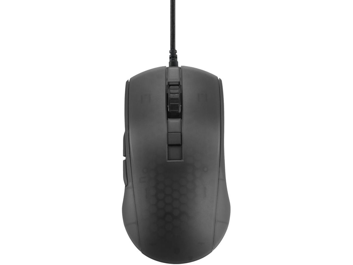 DELTACO Ultralight Gaming Mouse,RGB GAM-144 Semi-Transparent,DM310,Black (7333048058591)